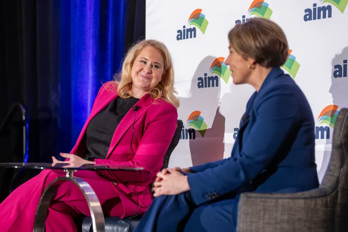 Governor Healey and AIM CEO Brooke Thomson. 