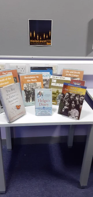 Selection of books about the Holocaust