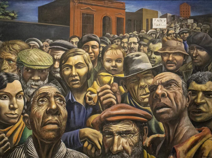 Antonio Berni, Public Demonstration, 1934, Museo de Arte Latinoamericano de Buenos Aires