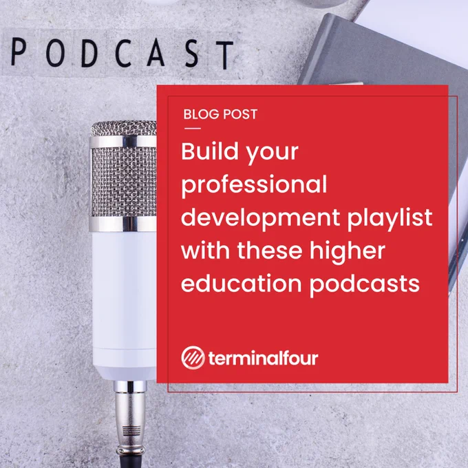 Build your professional development playlist with these popular higher education podcasts.