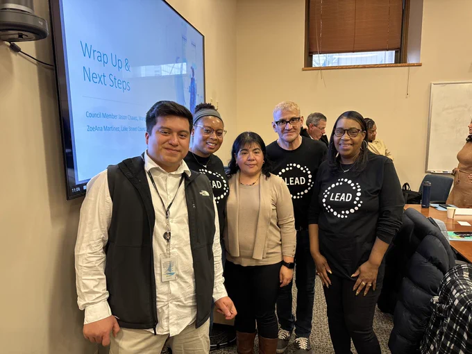 Jason and LEAD members at the summit