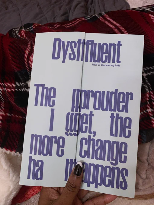Cover of Issue 2 of the Dysfluent magazine