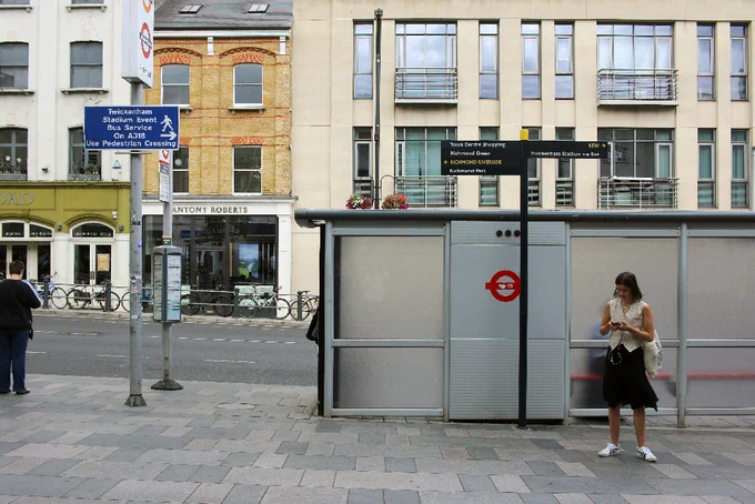 The bus stop outside Richmond Station