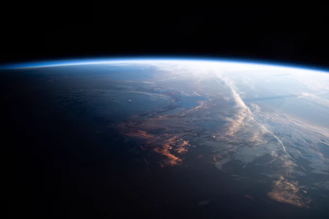 A view of Earth by ESA project astronaut Marcus Wandt during his mission on the International Space Station, somewhere over South America. Credits: ESA – M. Wandt