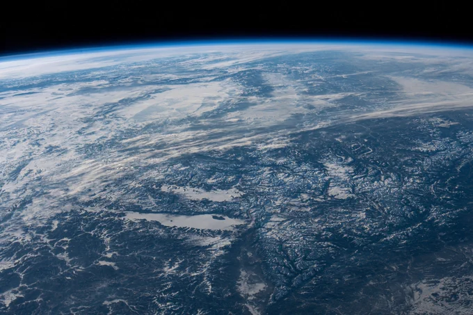 A view of Earth by ESA project astronaut Marcus Wandt during his mission on the International Space Station, somewhere over Mongolia. Credits: ESA – M. Wandt