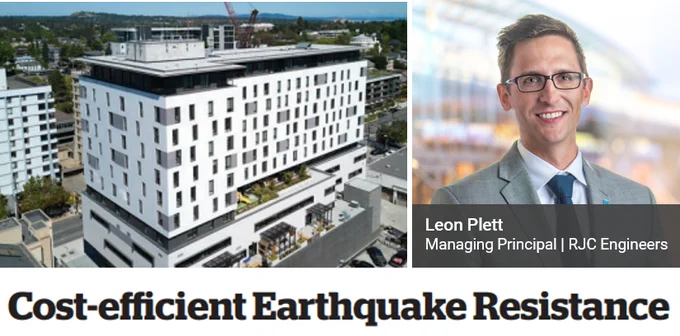 @Leon Plett spoke to @CdnConsultEng about cost-efficient earthquake design. He talked about evolving #seismiccodes' impact on construction costs and how to help offset structural costs: https://bit.ly/3UyJj1w
#Engineering #earthquakebuildingdesign 