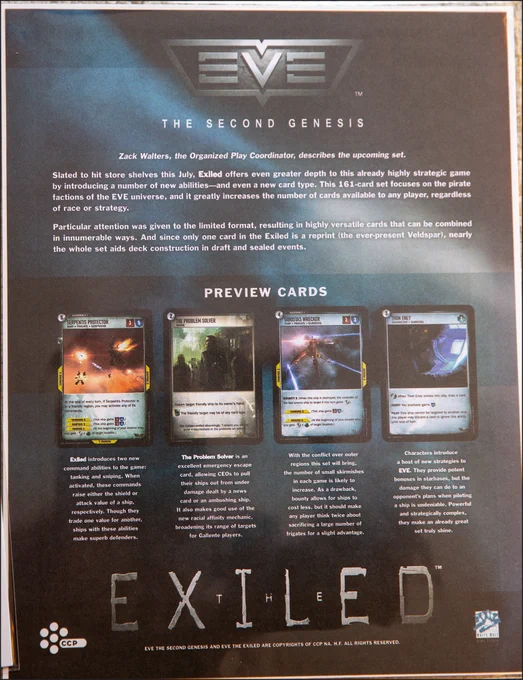EVE: The Second Genesis card game expansion, The Exiled