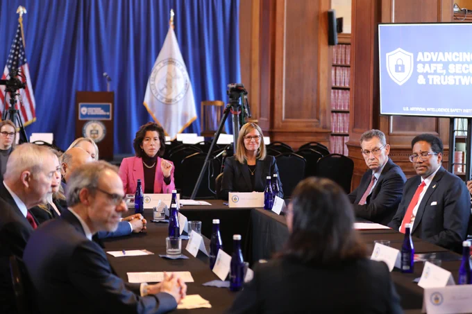 Secretary Raimondo leads a roundtable discussion