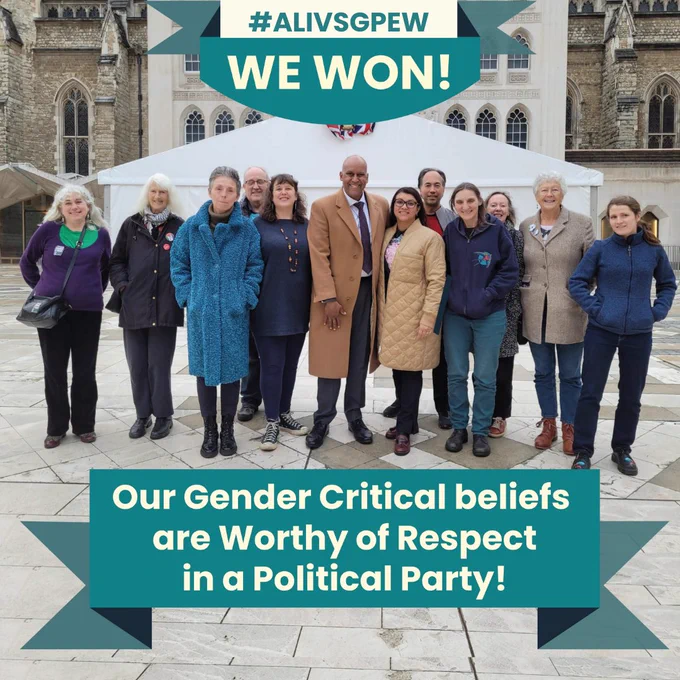 Today Shahrar Ali WON his Gender Critical Discrimination Claim against the Green Party of England and Wales 