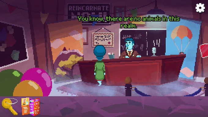 Gregorio says: You know, there are no animals in this realm.