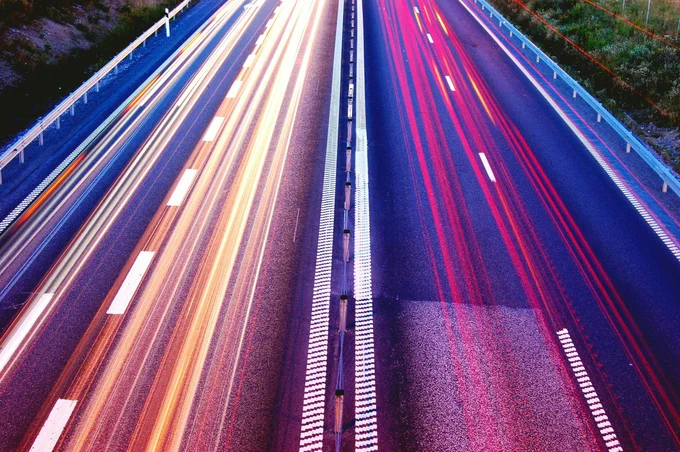 Fotografía Secuencial De La Carretera