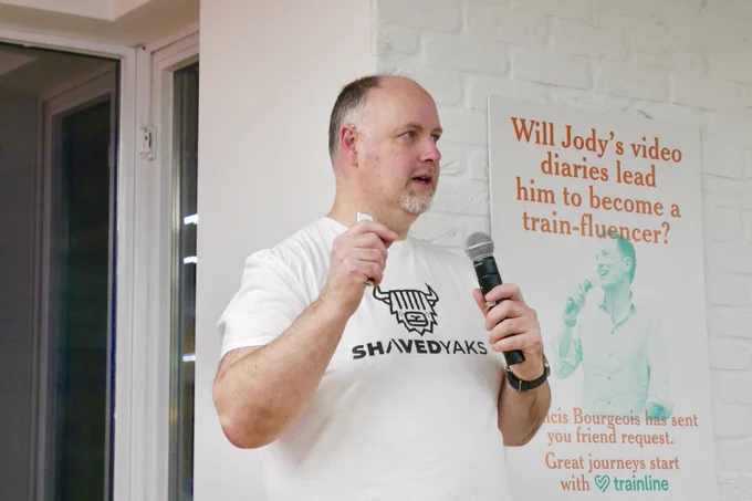 A photo of Phil Nash speaking.