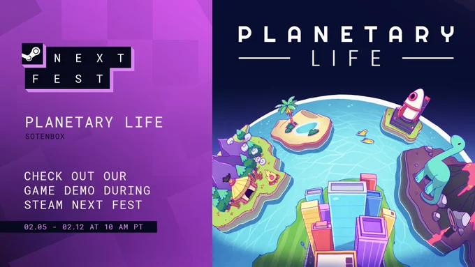 Planetary Life in Steam Next Fest February 2024