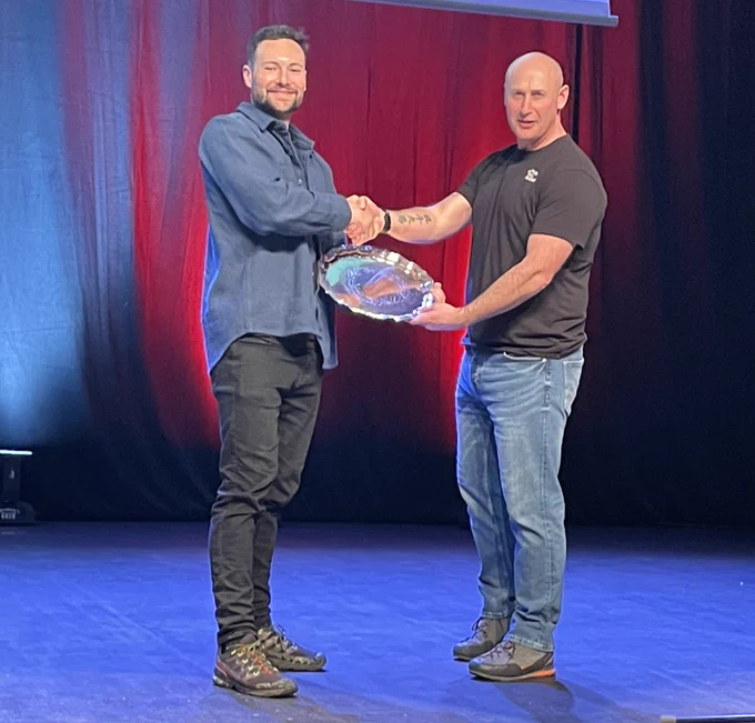 Andrew Baird Salver (Non-Expert Male Champion) 
Lt Cameron Dalley, NATO
Presented by Steve Perry, Sports Development Officer, HMS Temeraire
