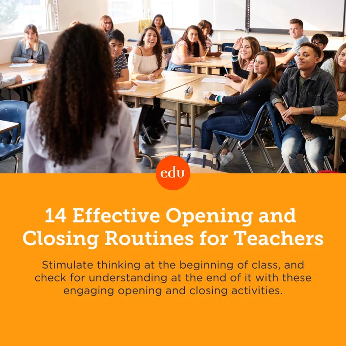 14 Effective Opening and Closing Routines for Teachers
Stimulate thinking at the beginning of class, and check for understanding at the end of it with these engaging opening and closing activities.