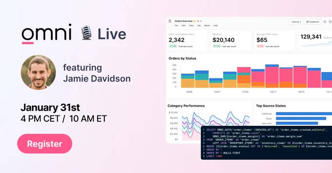 Omni Live: Featuring Jamie Davidson (Wednesday, January 31st)