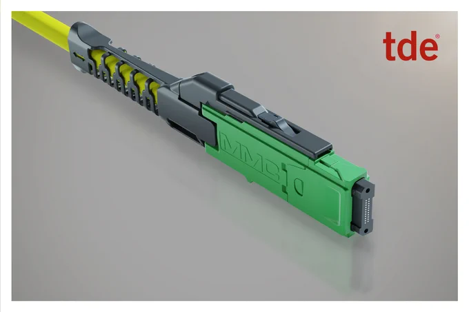 The #multifiber connector is based on the innovative #TMT #ferrule (Tiny #MT) and has a very small #form factor (#VSFF). It is available as a 12-, 16- or 24-fiber connector. The MMC is the first fiber optic connector to also offer #APC beveling in the #multimode version. The result is improved values for #return loss and #insertion loss. Our MMC portfolio includes various fiber optic applications, including patch, fan-out and trunk cables. In combination with the modular tML platform, we can double the packing efficiency of our #cabling systems and offer companies simple migration options up to the current 800 G.