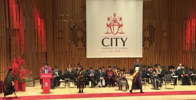The graduation hall