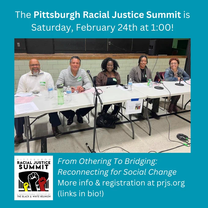 Photo of panelists at a previous summit all smiling for the camera
