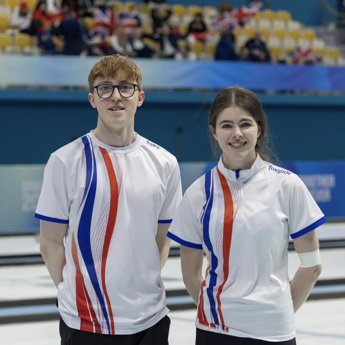 Team GB curlers Ethan Brewster and Callie Soutar