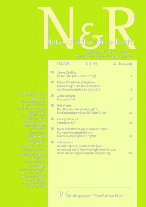 Cover der N&R 1/2024 mit dem Inhalt, wie unter dem Link barrierefrei abrufbar
