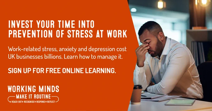 INVEST YOUR TIME INTO PRENTION OF STRESS AT WORK

Work-related stress, anxiety and depression cost UK businesses billions. Learn how to manage it.

SIGN U FOR FREE ONLINE LEARNING