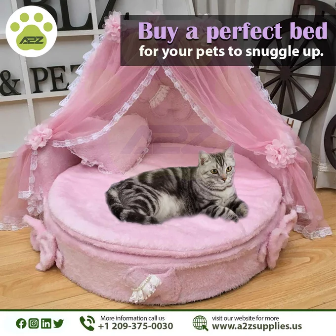 Buy a perfect bed for your pets to snuggle up.
.
.
.
.
#a2zsupplies #catgroomingsalon #petcare #groomingtools #PetWellness #FurCare #healthycoats #twitterpost #twittermarketing #twitterpage.
