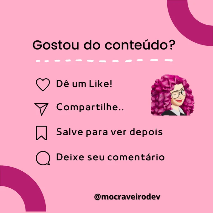 Imagem perguntando se gostou do conteúdo.