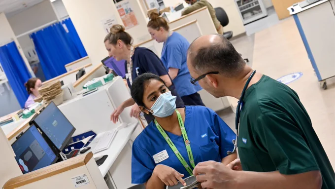 Some of our staff in the A&E department at Calderdale Royal Hospital