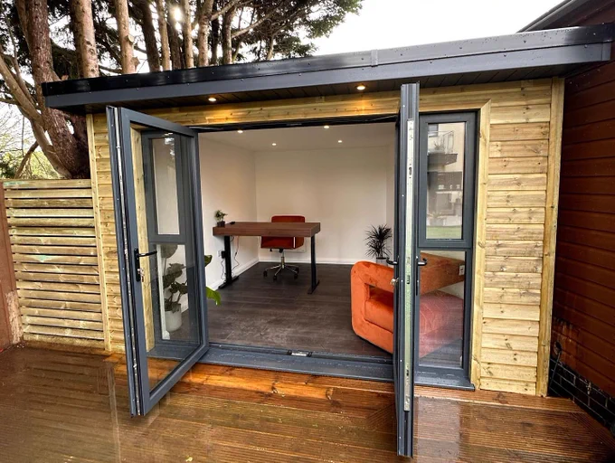 Garden office | Ground screw foundations | no More Digging