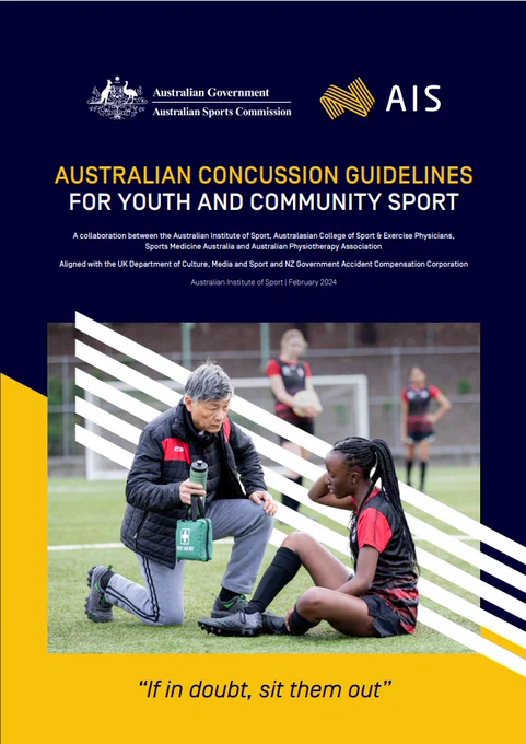 graphic which reads Youth and Community Sport Guidelines with a picture of people in sport.  