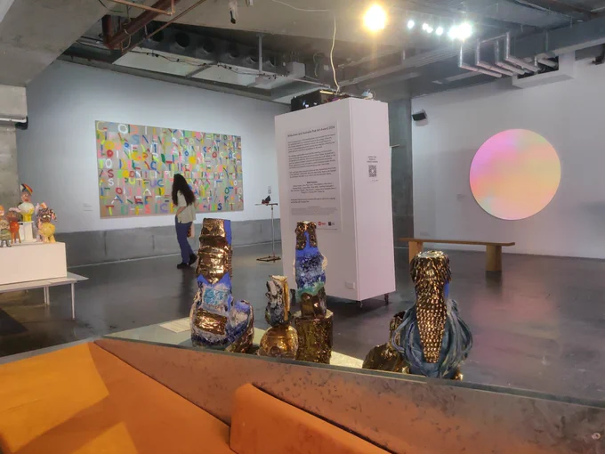 Wide angle shot of the Midsumma art prize