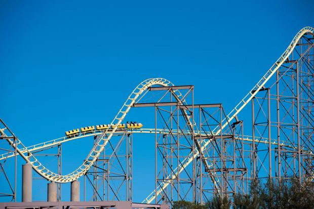 Roller coaster in Nevada, US
