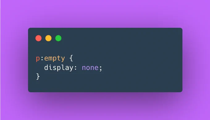 p:empty {
  display: none;
}