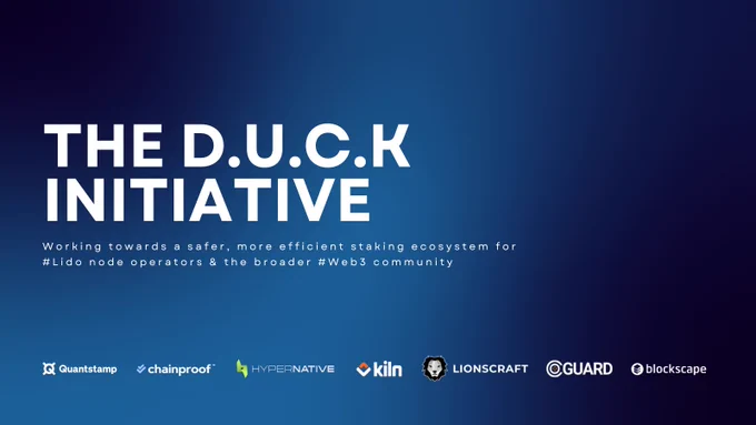 The D.U.C.K. Initiative - Working towards a safer, more efficient staking ecosystem for node operators & the #Web3 community