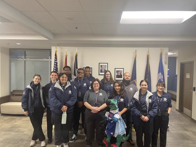 A group of FEMA Corps members of Topaz 1 and Topaz 2 serving in Region 7 in Kansas City, Mo.
