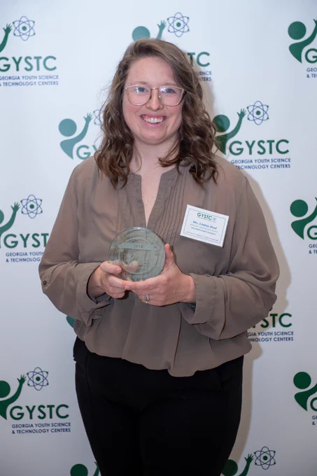 Herschel Jones Middle Lead Engineering Teacher Lindsay Head is a 2024 Don Gargill STEM Scholar Award winner.