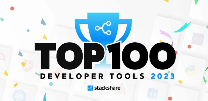 StackShare Top 100 Developer Tools 2023
