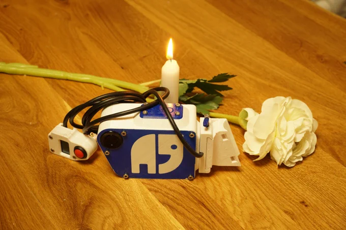 Natenoms OpenBikeSensor, der bei uns gerade zur Reparatur war.