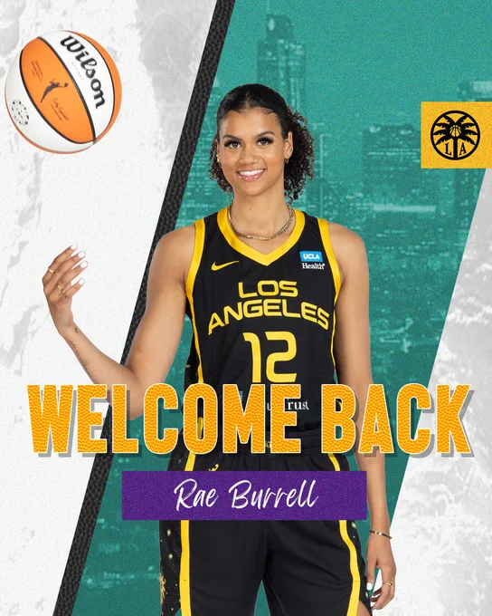 Rae Burrell Welcome Back graphic. 