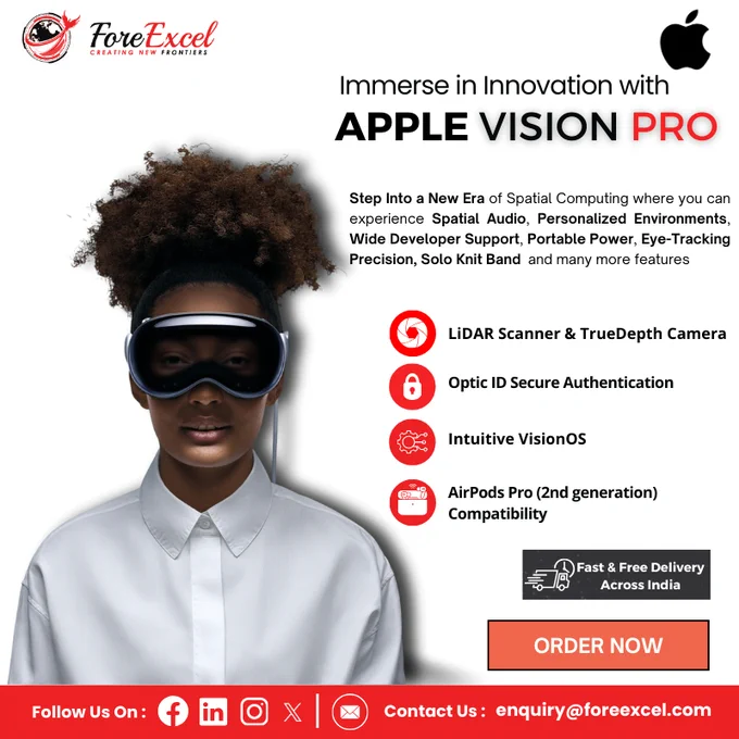 Immerse yourself in seamless digital experiences with #AppleVisionPro that redefine reality. It's not just a device; it's a portal to endless possibilities.