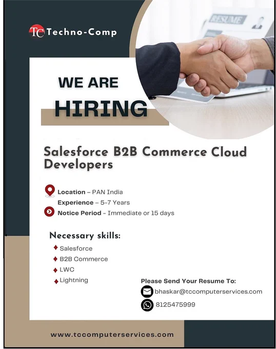 Salesforce B2B Commerce Cloud Developers