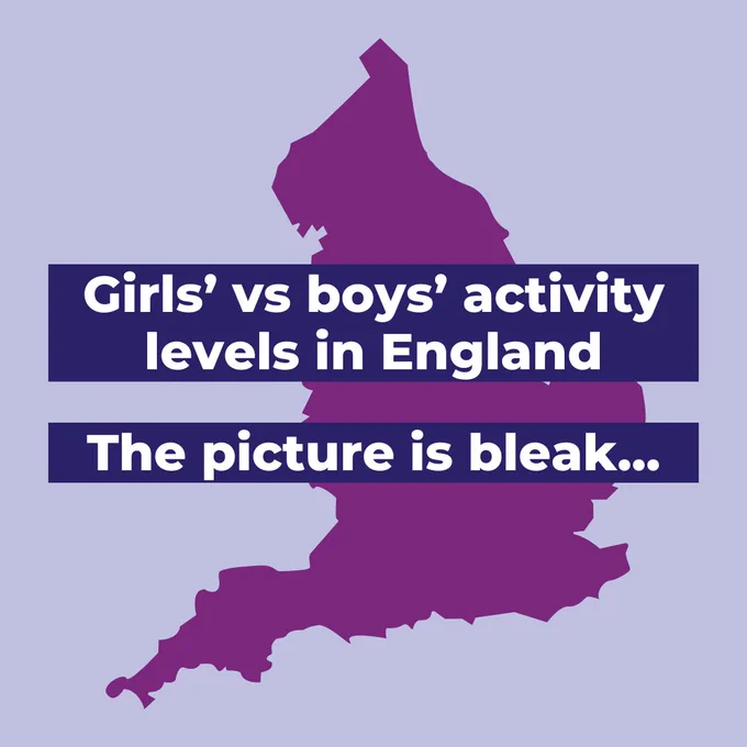 Girls' vs boys' activity levels in England... The picture is bleak
