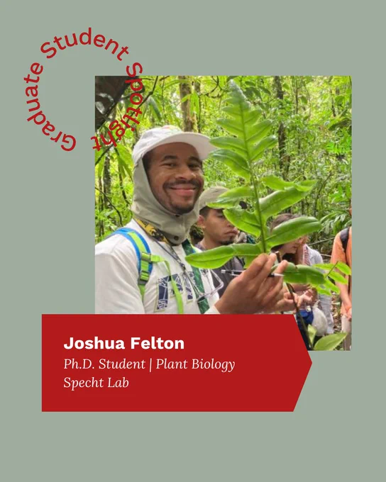 Graduate Student Spotlight: Joshua Felton, PhD Student, Plant Biology, Specht Lab
