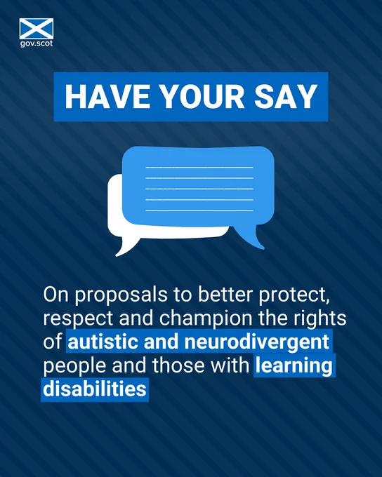 Have your say on proposals to better protect, respect and champion the rights of autistic and neurodivergent people and those with learning disabilities 