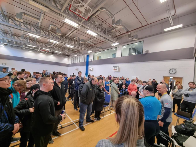 Large group of students in an auditarium
