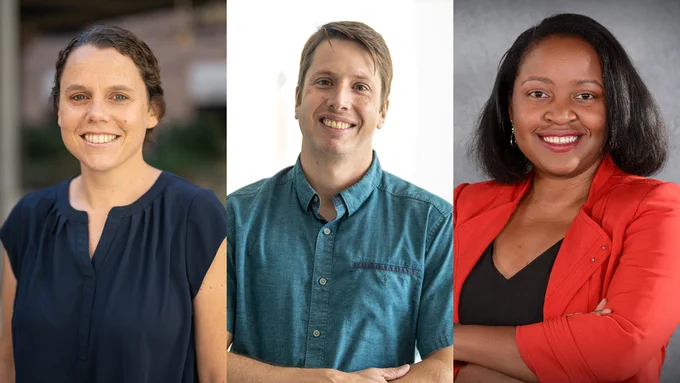 Caroline Farrior (left), Justin Havird (middle), Fatima Varner (right)