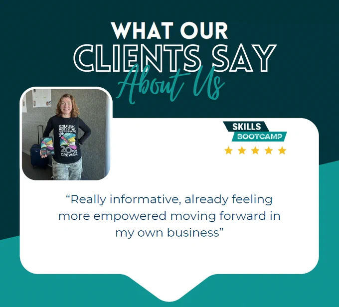 One of our clients shared her thoughts on the bootcamp.  
