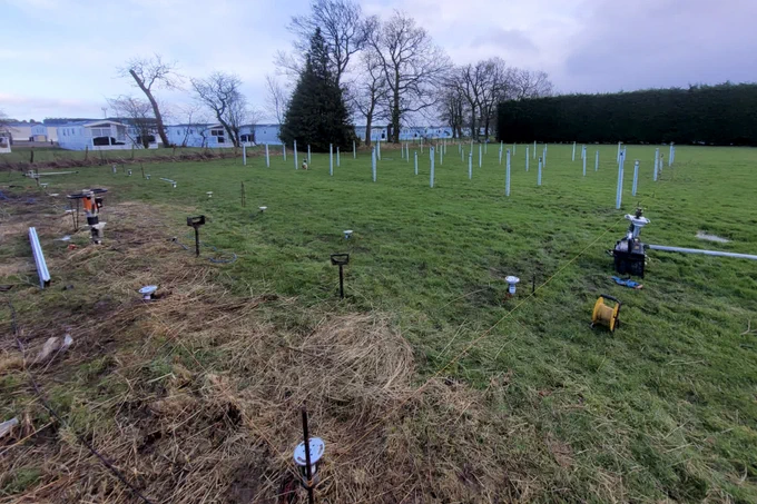 Ground-mount solar | RADIX ground screw installation