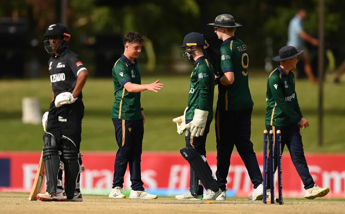Ireland Under-19s celebrate a historic win 